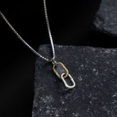 Loop silver pendant